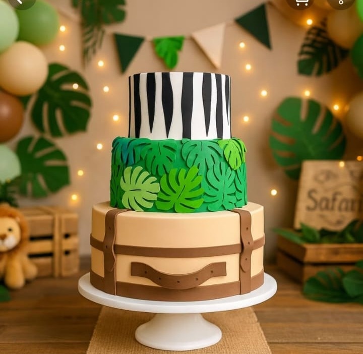Bolo Safari - KI.FESTA.DECORACOES