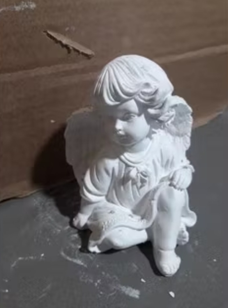 Mini Anjo Gesso 10Cm - KI.FESTA.DECORACOES