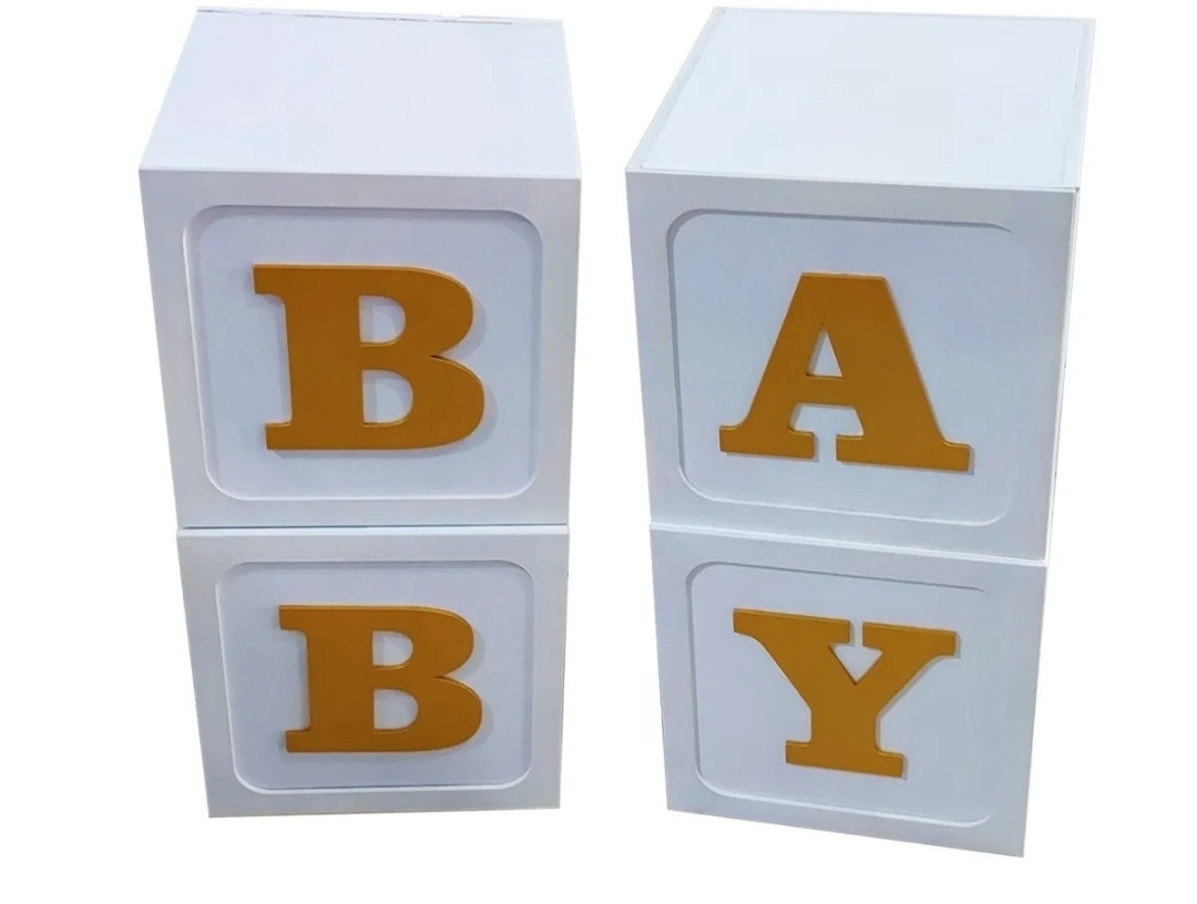 Cubo Baby 30 X 30 - KI.FESTA.DECORACOES