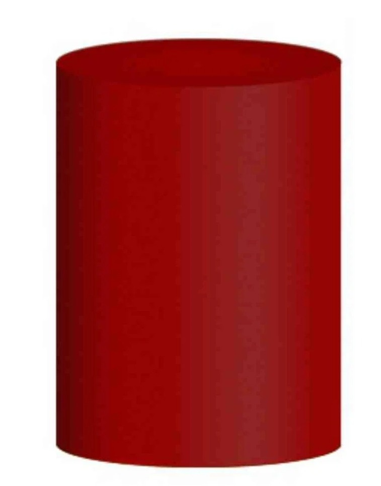 Capa Cilindro Vermelho Escuro M - KI.FESTA.DECORACOES
