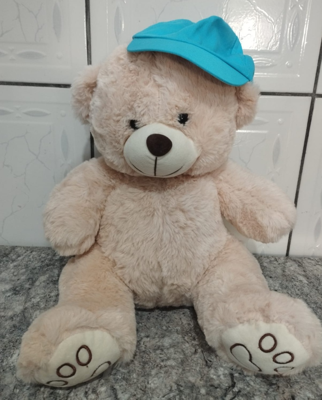 Urso Bege Pequeno  - KI.FESTA.DECORACOES