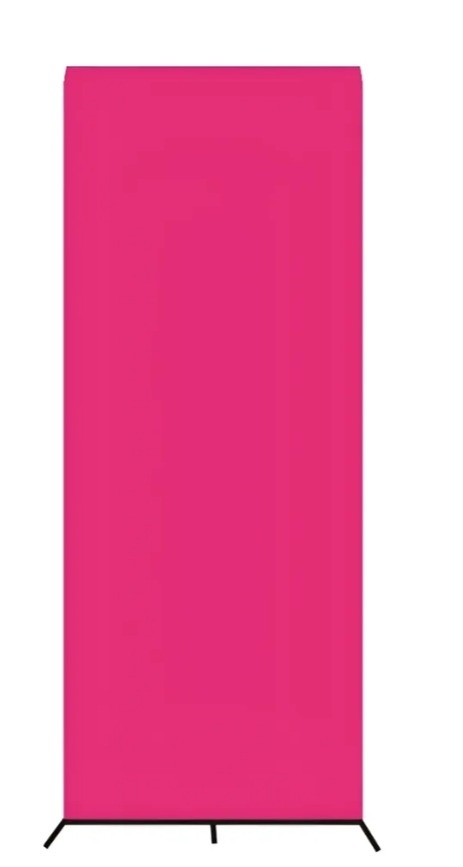 Painel Pink Liso Retangular 1X2 - KI.FESTA.DECORACOES