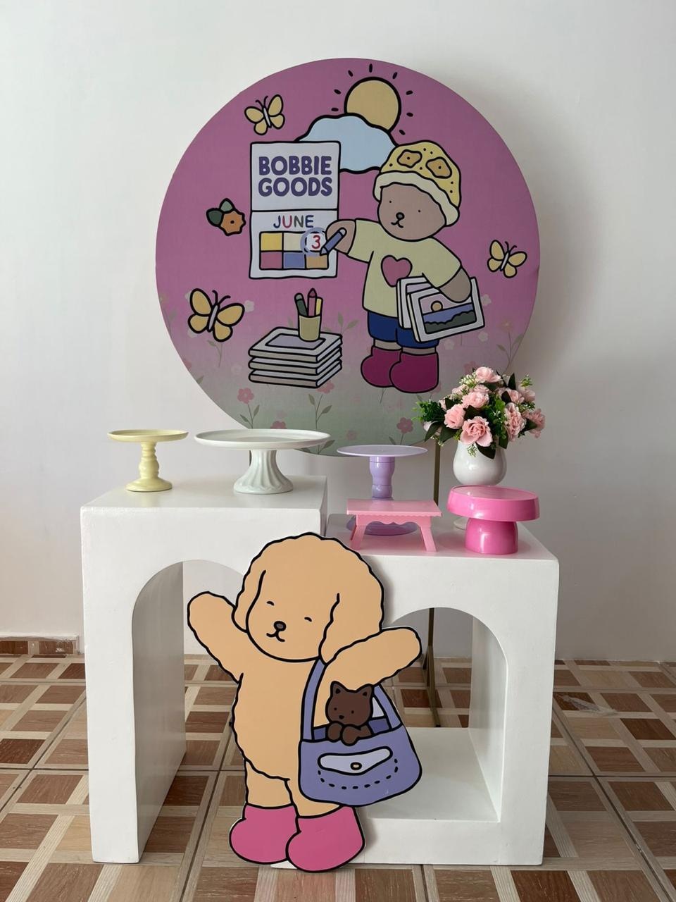 Bobbie Goods Rosa Duas Mesas - Ingryd monteiro festas
