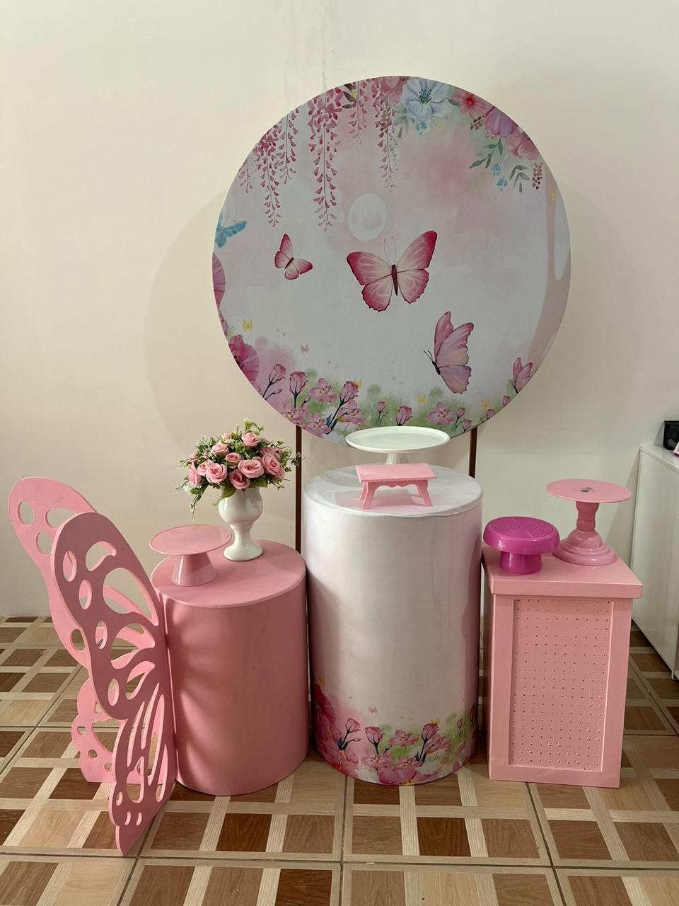Borboleta Rosa - Ingryd monteiro festas