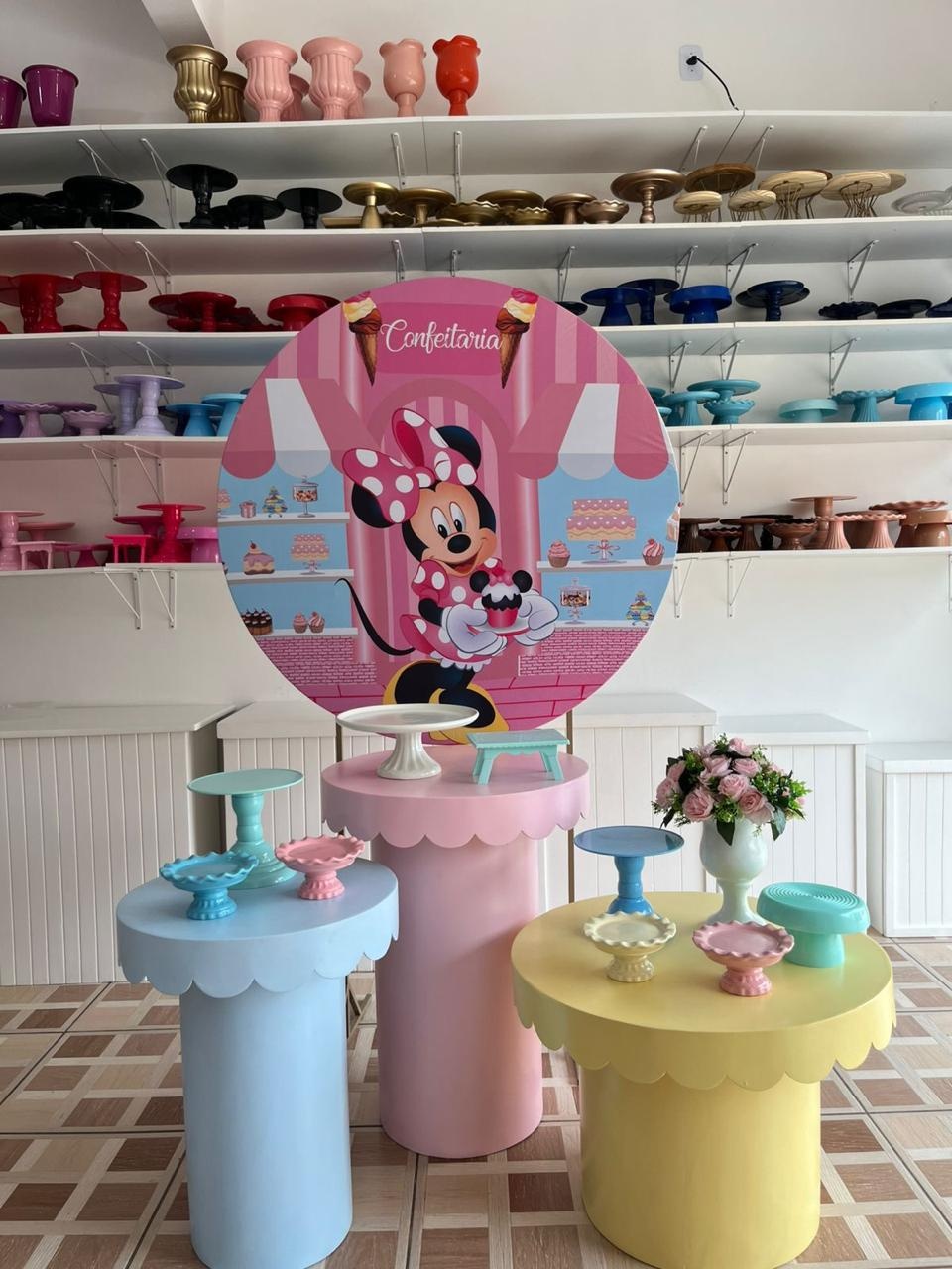 Minnie Confeiteira Mesas Coloridas - Ingryd monteiro festas