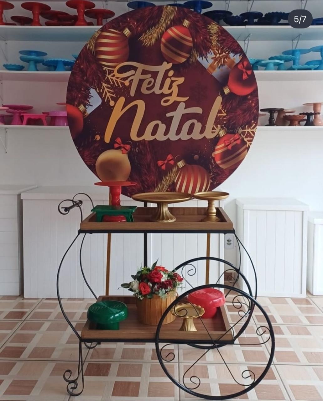 Feliz Natal Carrinho Preto - Ingryd monteiro festas