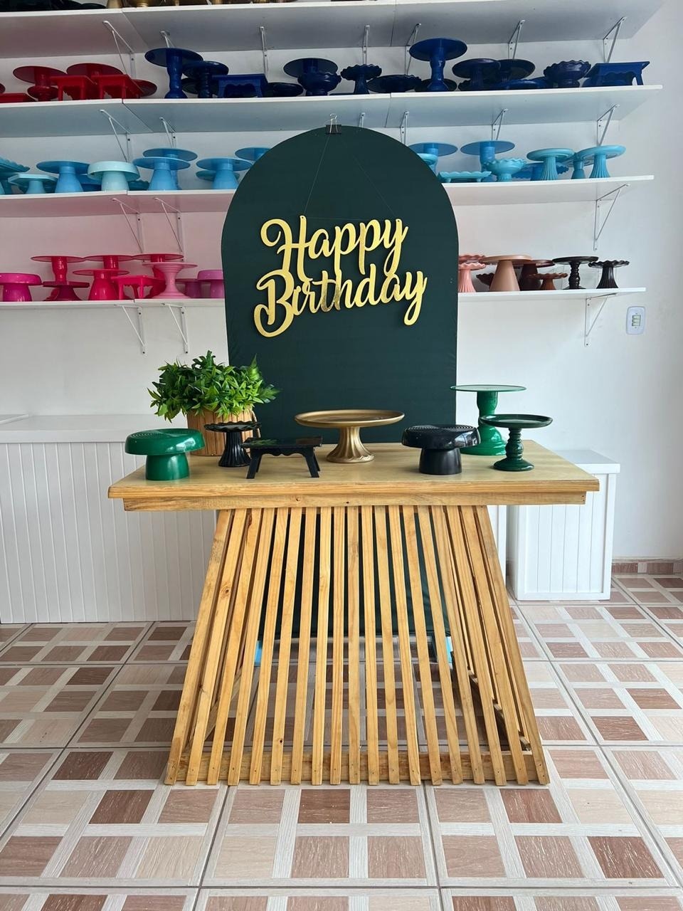 Adulto Happy Birthday Verde - Ingryd monteiro festas
