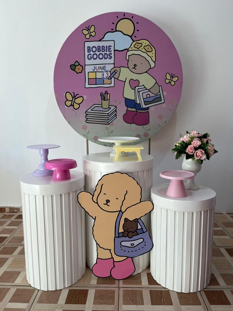 Bobbie Goods Rosa 3 Cilindros Branco - Ingryd monteiro festas