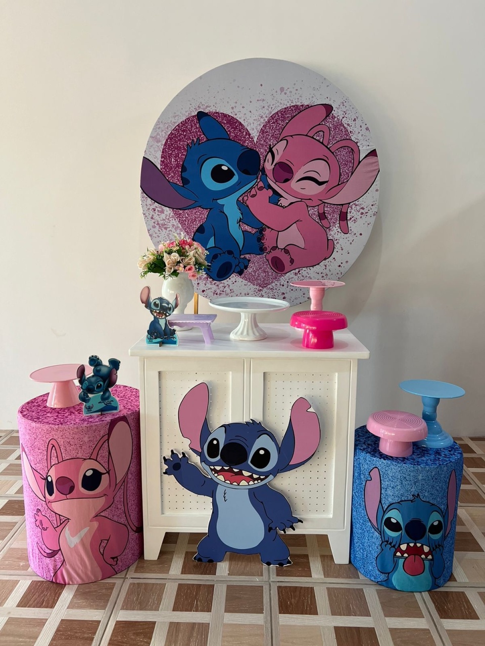 Stith Azul E Rosa 5 - Ingryd monteiro festas