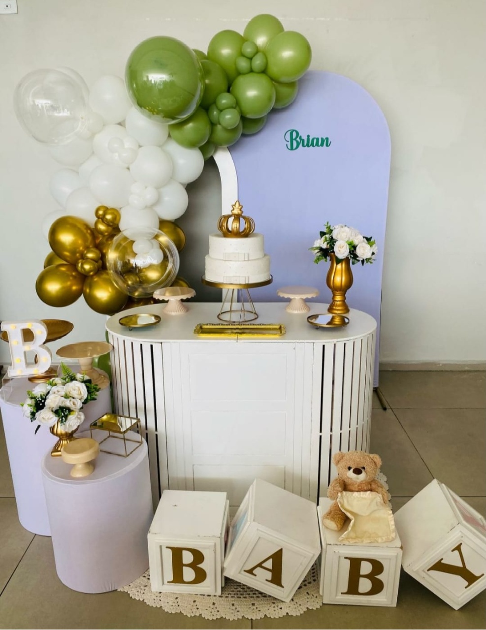 Cha Baby Coroa Cod.1223 - Ateliê by Deise festas 