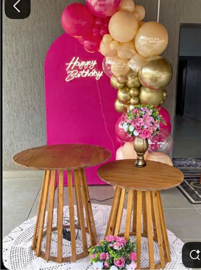 Aniversario Pink E Creme Cod.873 - Ateliê by Deise festas 