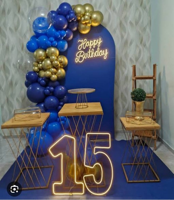 15 Anos Azul Cruzado Cod.1670 - Ateliê by Deise festas 