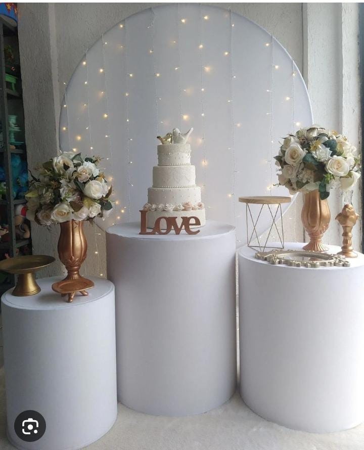  Branco Com Led Cod.1537 - Ateliê by Deise festas 
