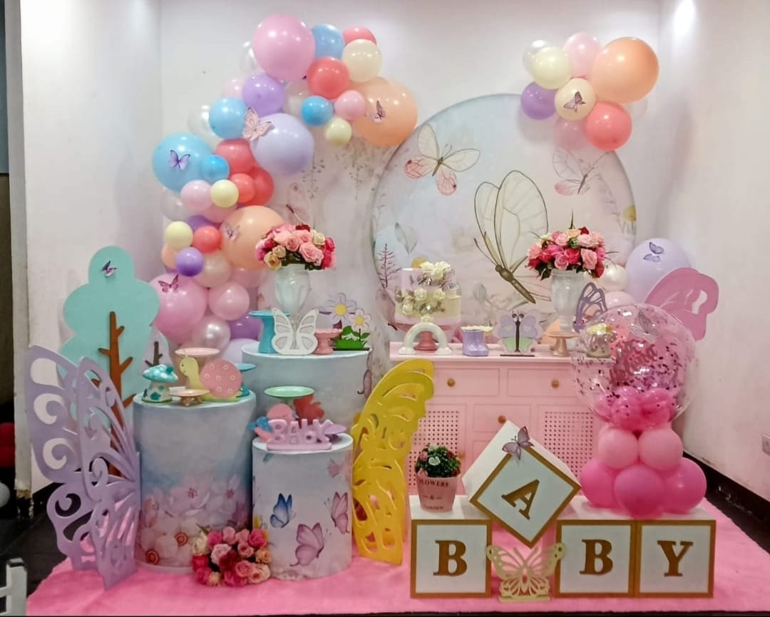 Borboleta Luxo Com Buble Personalizado Cod.1400 - Ateliê by Deise festas 