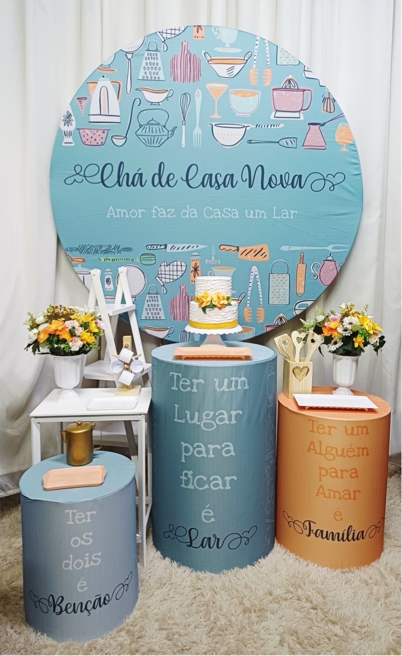 Chá de Casa Nova - Ouro - Pegue&Monte Graça Decor♡