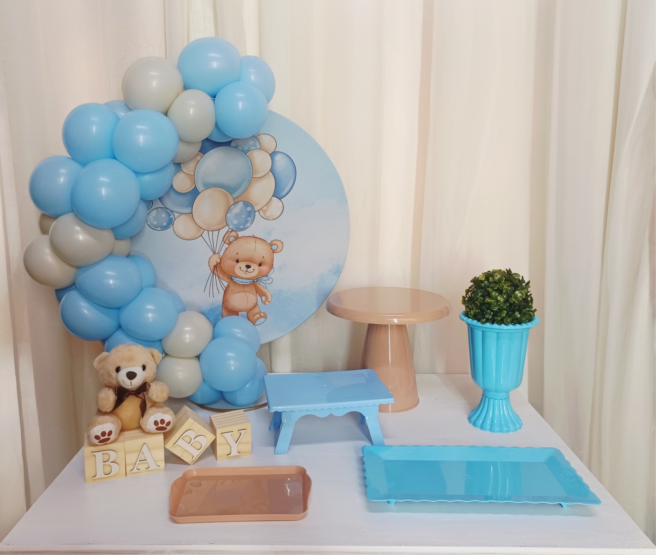 Chá de Bebê (Menino) - "Só Pra Um Bolinho" - Sua Mesa, Seu Estilo - Pegue&Monte Graça Decor♡