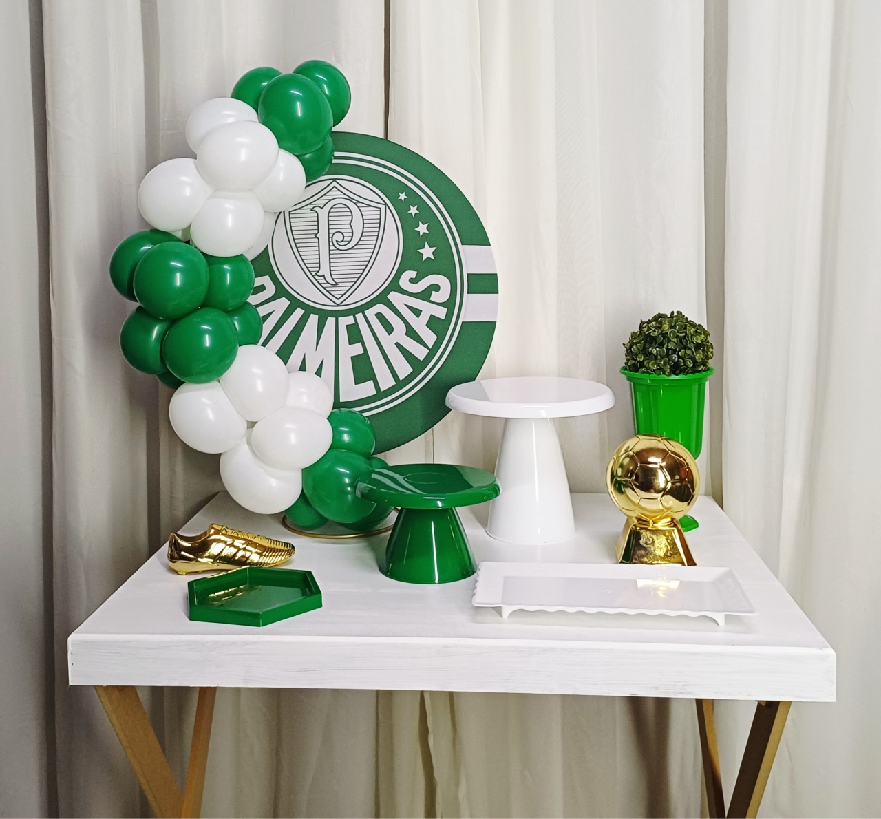 Palmeiras - "Só Pra Um Bolinho" - Mesa Pronta, Só Festejar - Pegue&Monte Graça Decor♡
