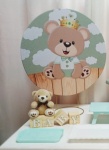 Chá de Bebê Urso Príncipe - Verde - "Só Pra Um Bolinho" - Sua Mesa, Seu Estilo - imagem 2