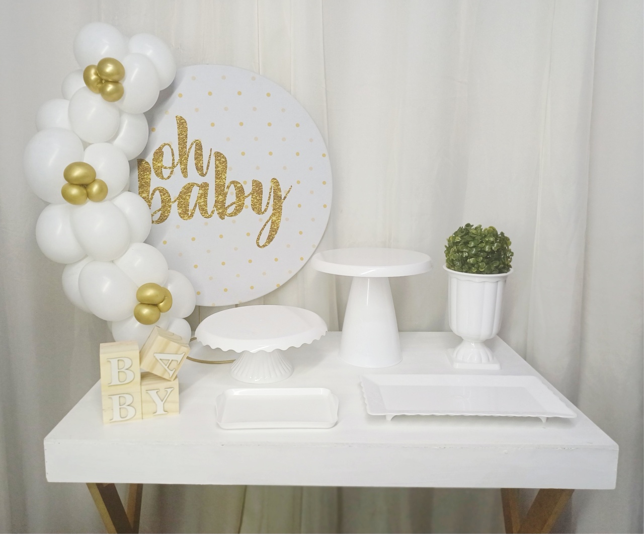 Óh Baby - "Só Pra Um Bolinho" - Mesa Pronta, Só Festejar - Pegue&Monte Graça Decor♡
