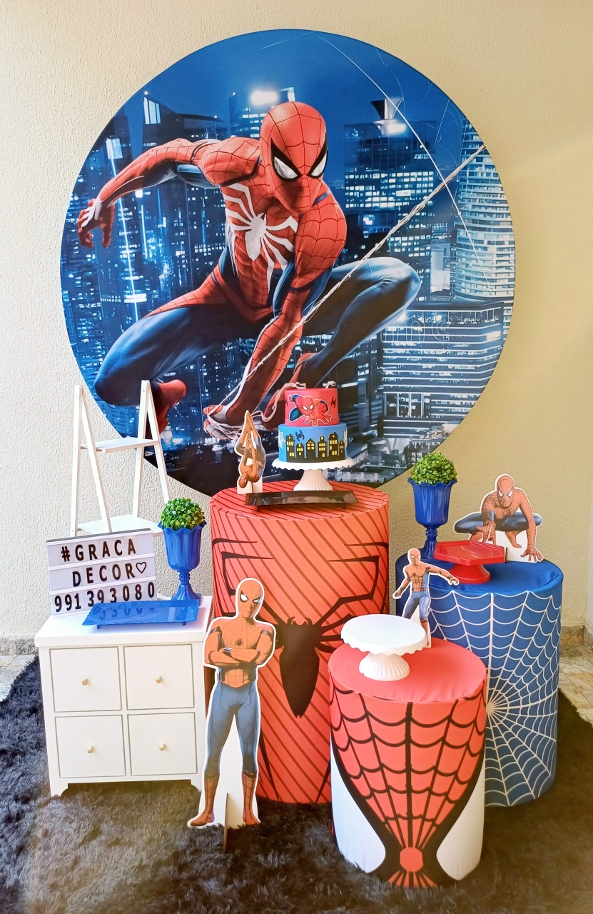 Homem Aranha - Ouro  - Pegue&Monte Graça Decor♡