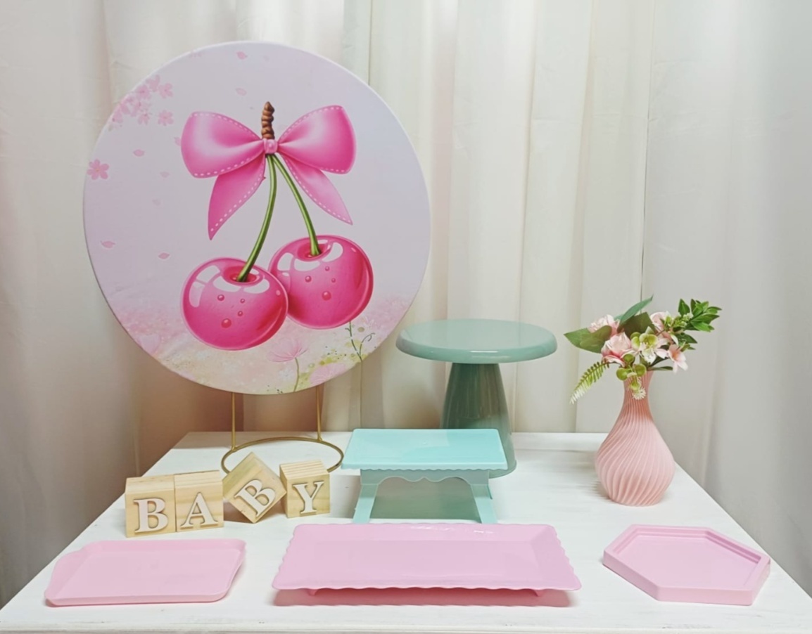 Chá de Bebê - Cerejinha - "Só Pra Um Bolinho" - Sua Mesa, Seu Estilo - Pegue&Monte Graça Decor♡