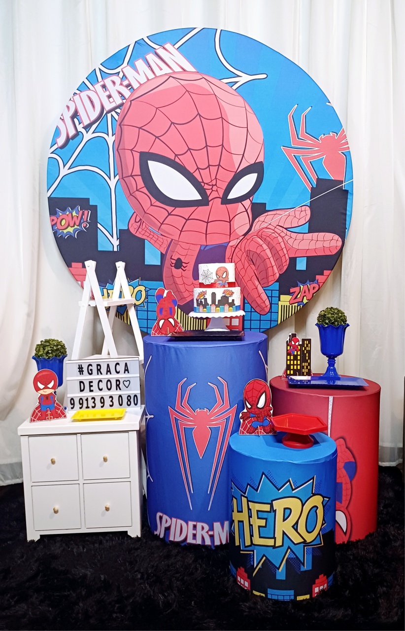 Homem Aranha Baby - Ouro   - Pegue&Monte Graça Decor♡
