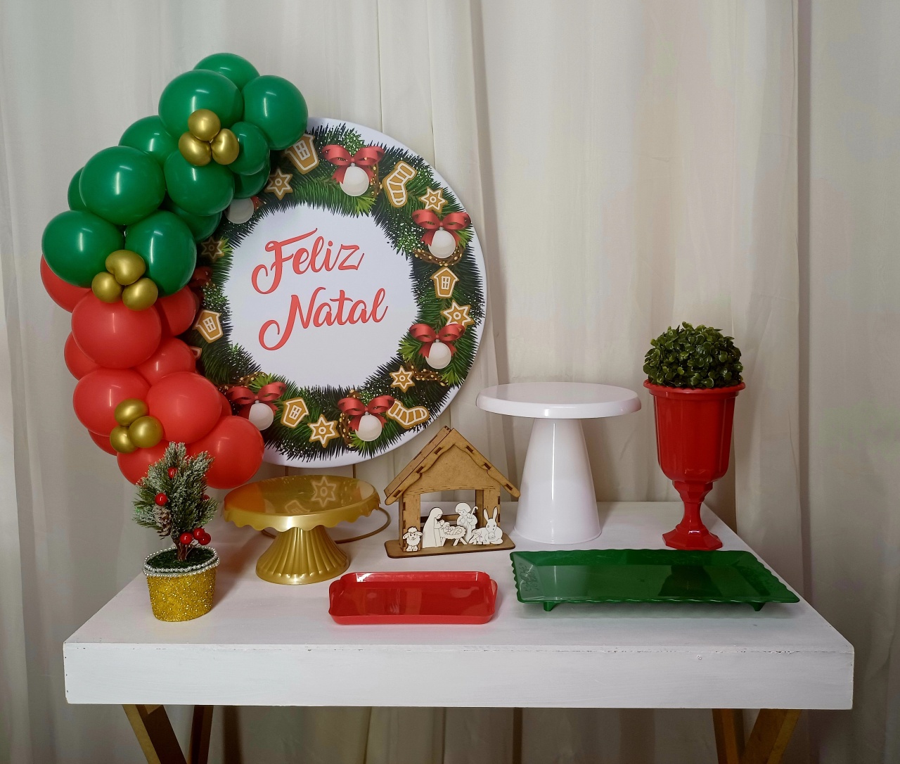 Natal 1 - "Só Pra Um Bolinho" - Mesa Pronta,  Só Festejar    - Pegue&Monte Graça Decor♡