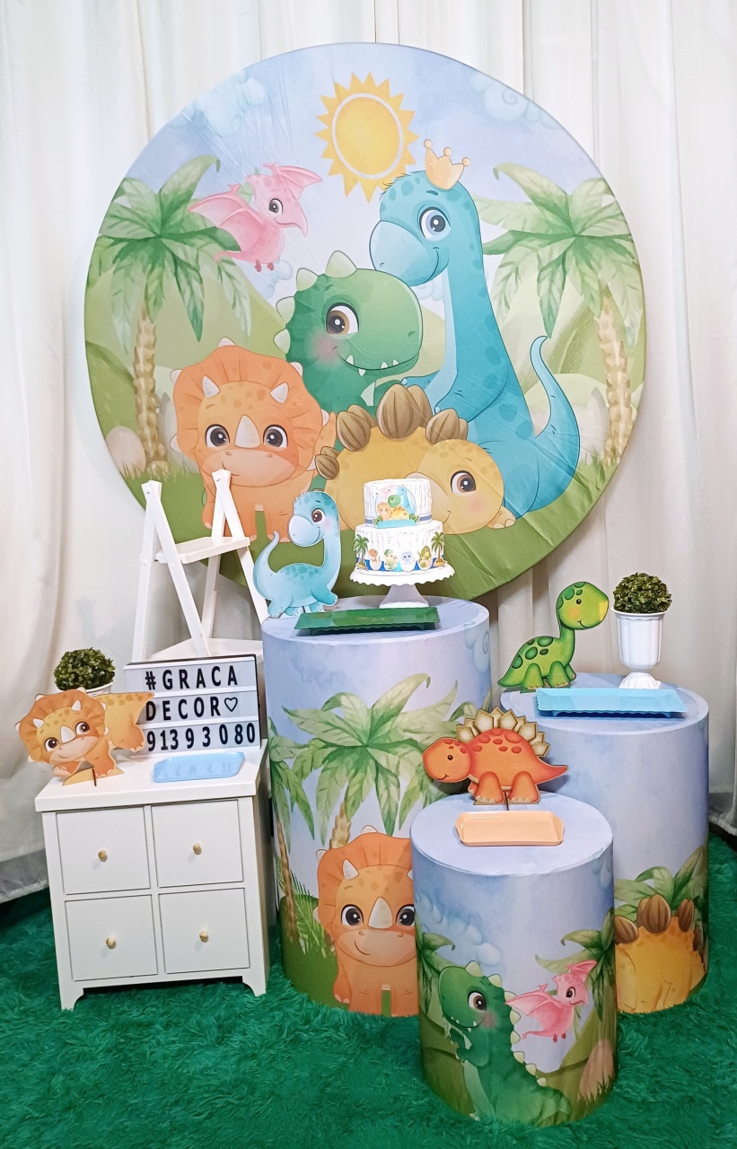 Dinossauro Baby - Ouro - Pegue&Monte Graça Decor♡