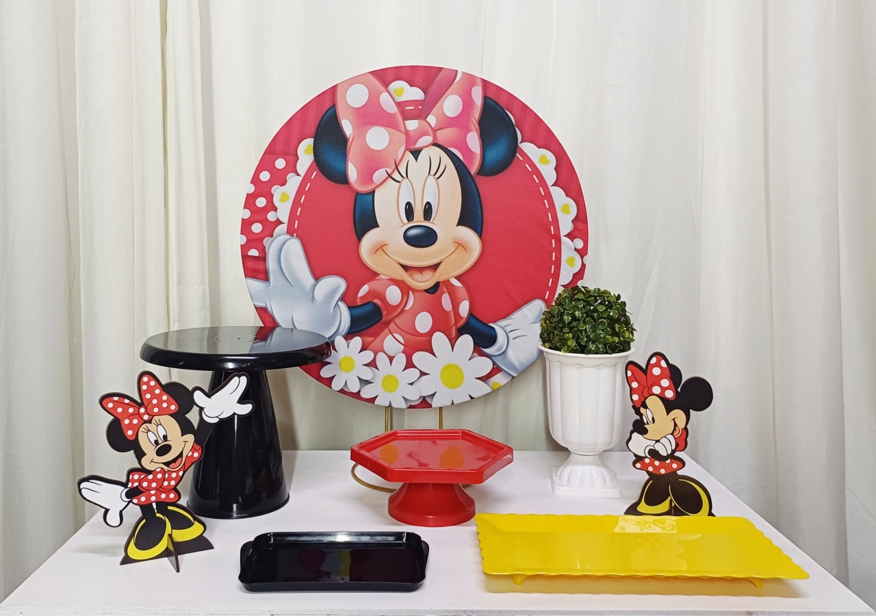 Minnie Vermelha - "Só Pra Um Bolinho" - Sua Mesa, Seu Estilo - Pegue&Monte Graça Decor♡