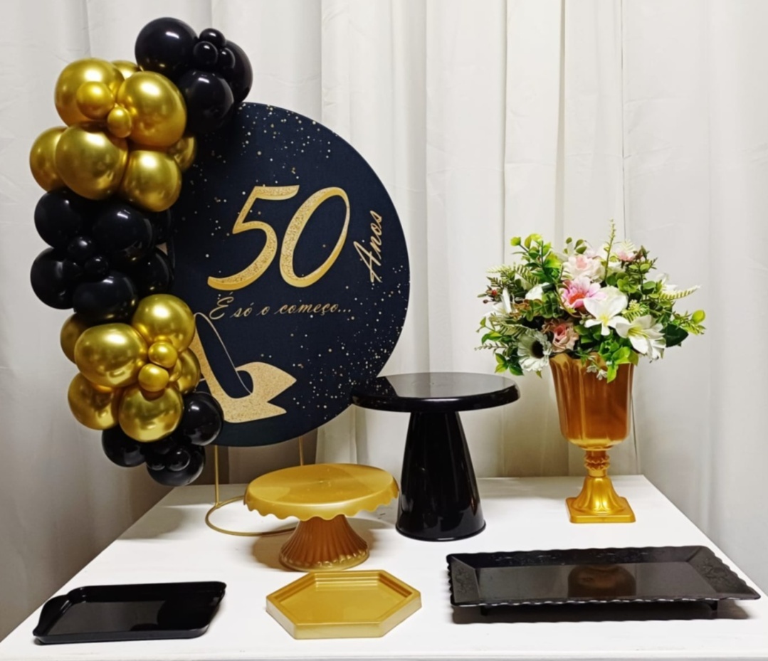 50 Anos - "Só Pra Um Bolinho" - Sua Mesa, Seu Estilo - Pegue&Monte Graça Decor♡