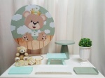 Chá de Bebê Urso Príncipe - Verde - "Só Pra Um Bolinho" - Sua Mesa, Seu Estilo - imagem 1