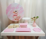 Chá de Bebê Patinho Rosa - "Só Pra Um Bolinho" - Mesa Pronta, Só Festejar - imagem 1