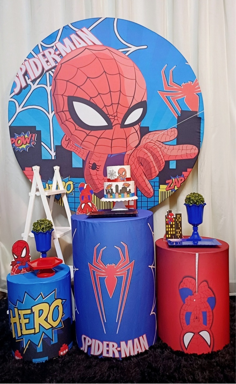Homem Aranha Baby - Prata - Pegue&Monte Graça Decor♡