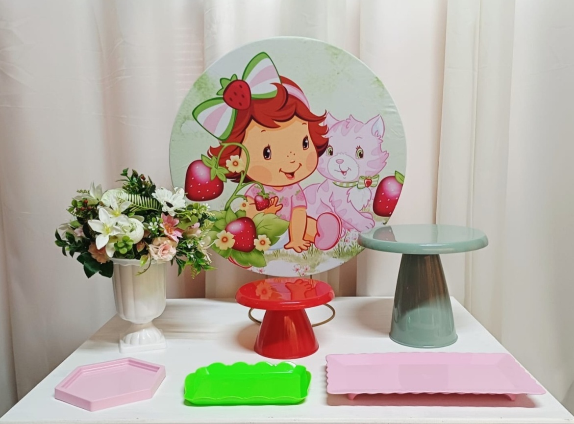 Moranguinho Baby - "Só Pra Um Bolinho" - Sua Mesa, Seu Estilo - Pegue&Monte Graça Decor♡