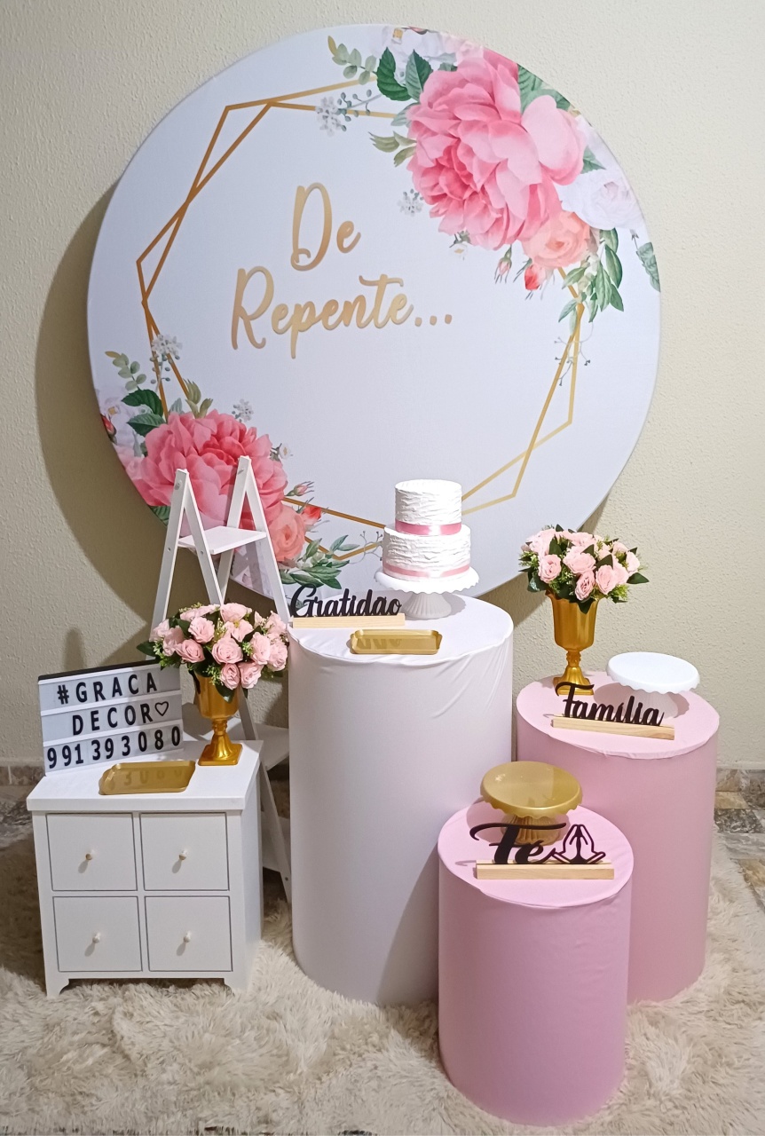 de Repente - Ouro - Pegue&Monte Graça Decor♡