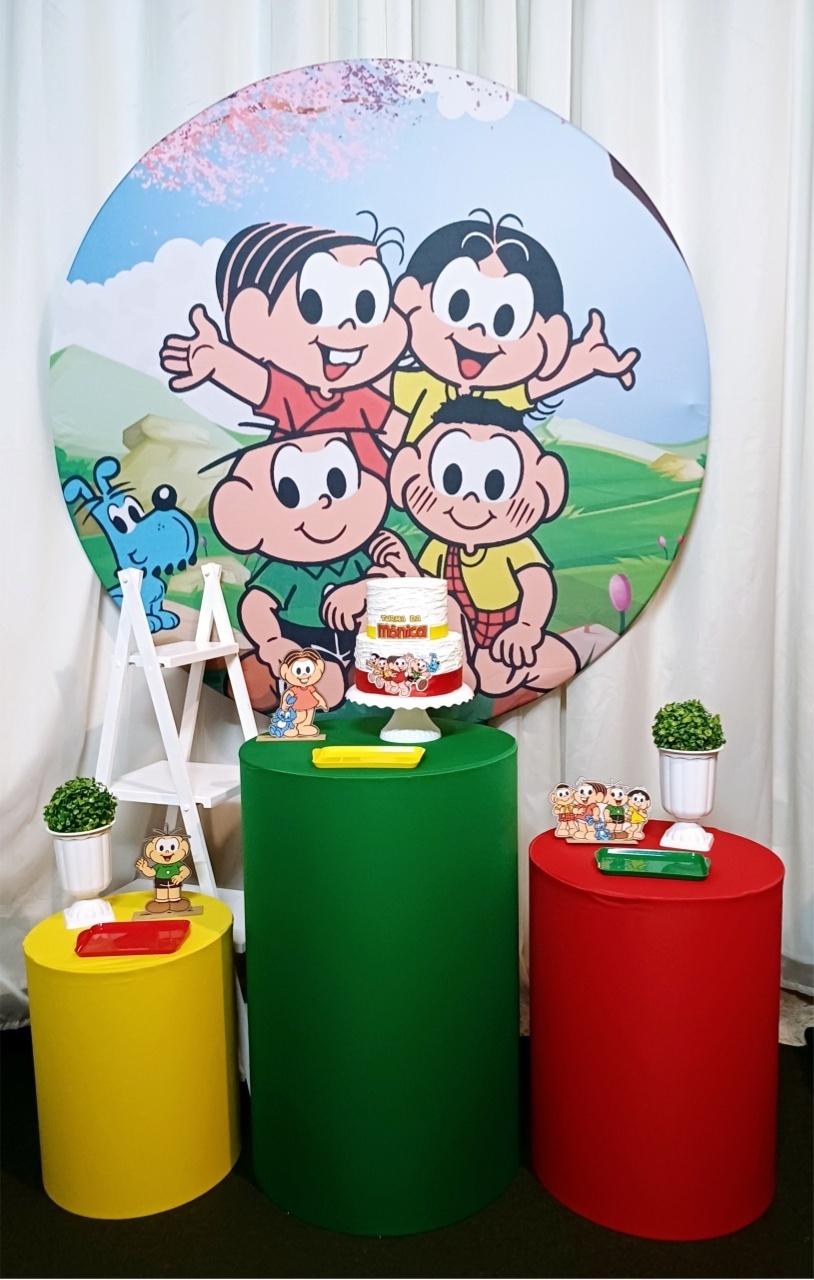 Turma da Mônica Menino - Prata - Pegue&Monte Graça Decor♡