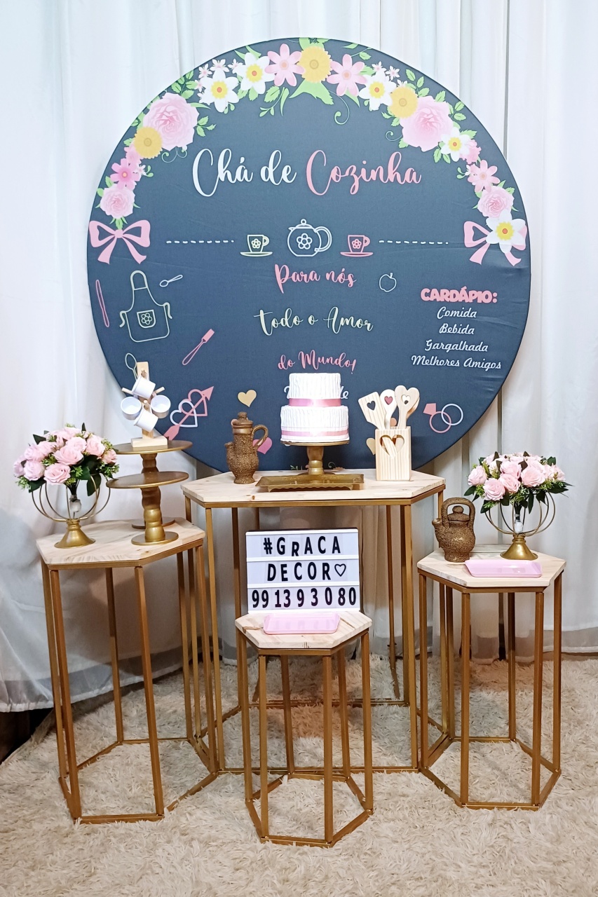 Chá de Cozinha - Elegance - Pegue&Monte Graça Decor♡