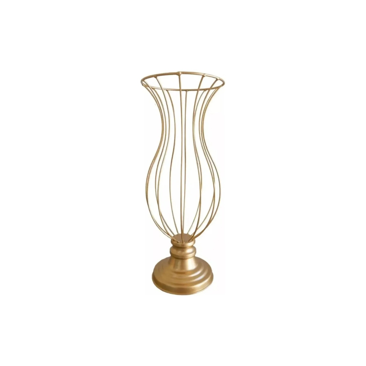 Vaso Aramado G - Dourado - Pegue&Monte Graça Decor♡
