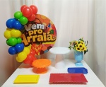 Vem Pro Arraiá - "Só Para Um Bolinho" - Mesa Pronta, Só Festejar - imagem 1