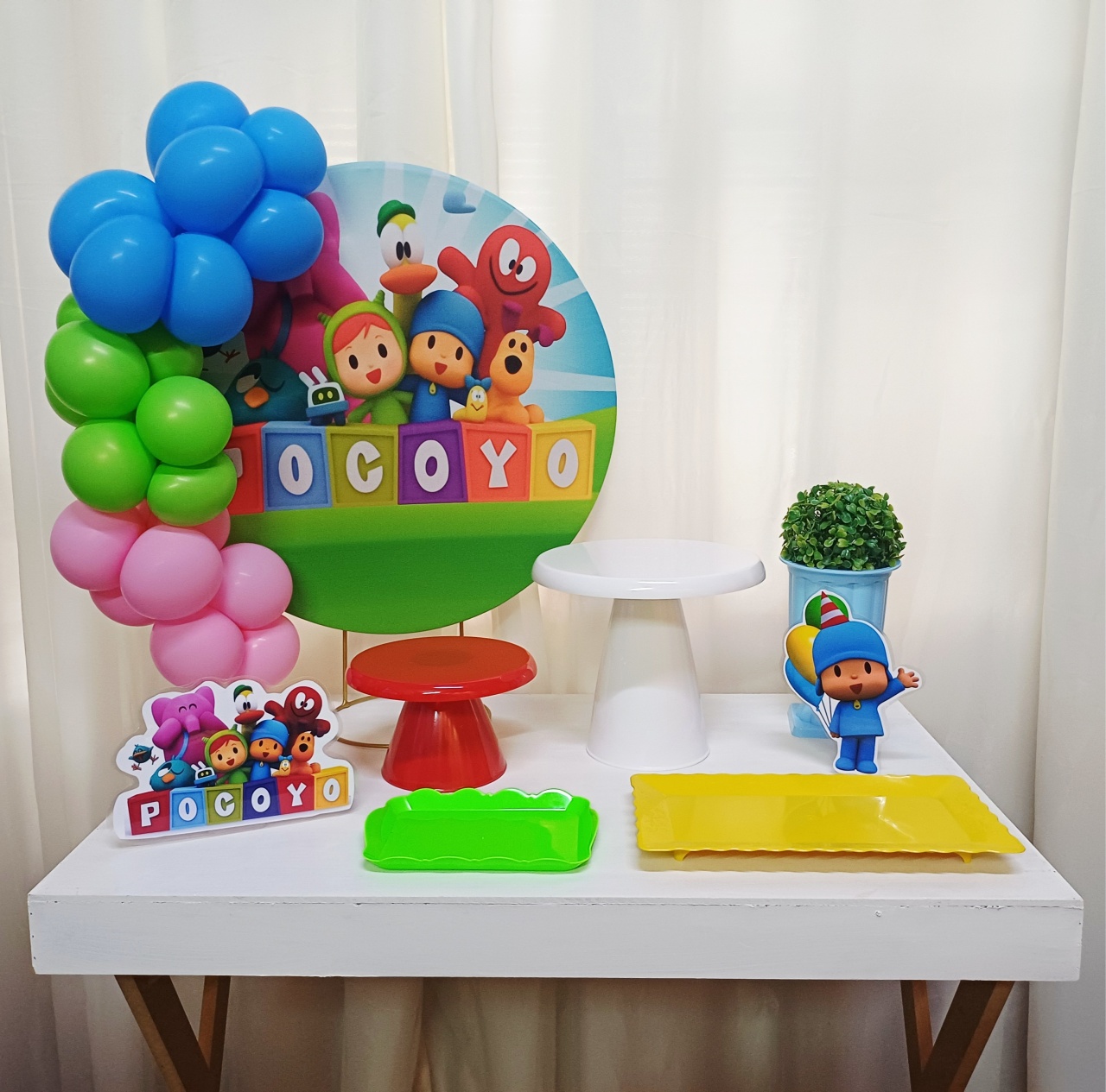Pocoyo - "Só Pra Um Bolinho" - Mesa Pronta,  Só Festejar      - Pegue&Monte Graça Decor♡