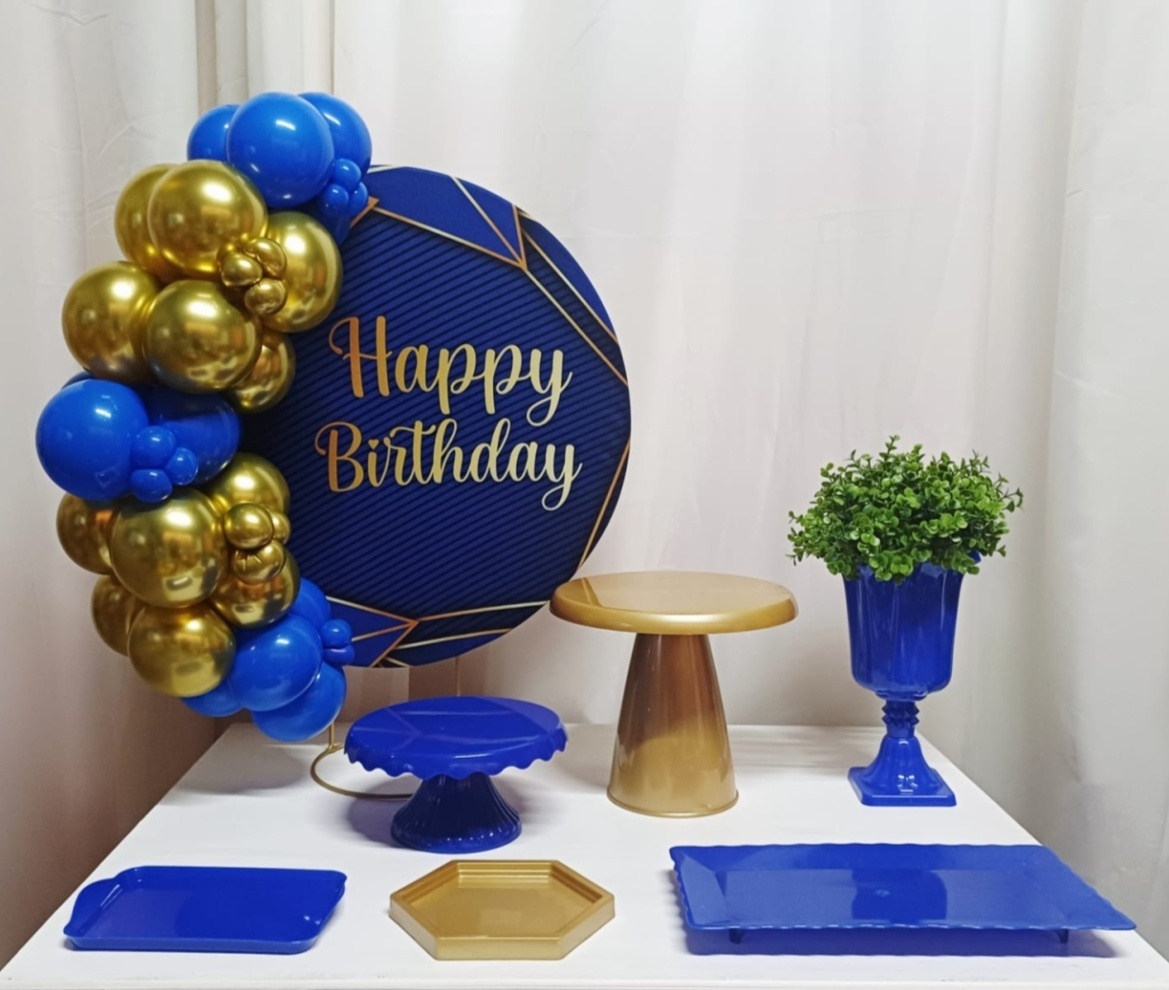 Happy Birthday Azul - ´Só Pra Um Bolinho - Sua Mesa, Seu Estilo - Pegue&Monte Graça Decor♡