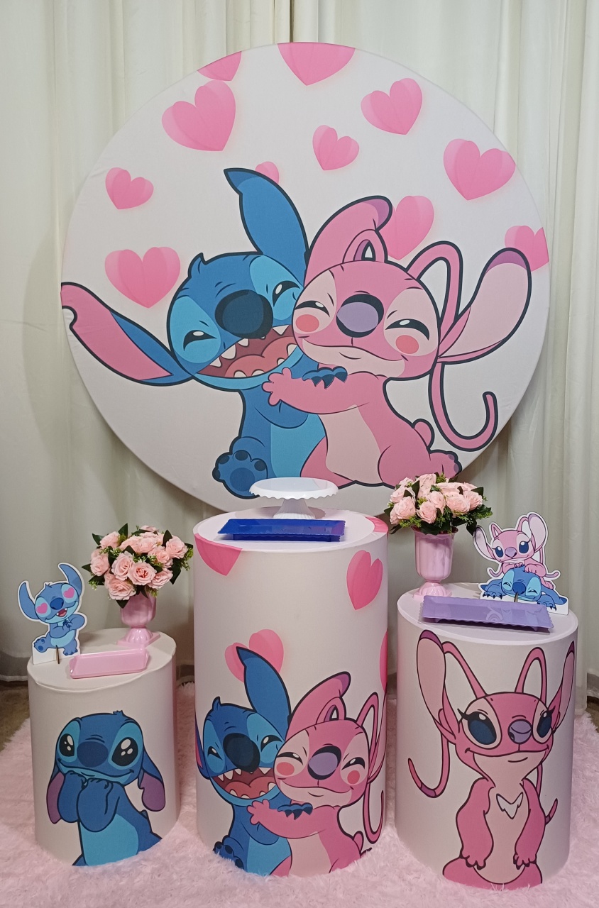  Stitch E Angel - Bronze - Pegue&Monte Graça Decor♡