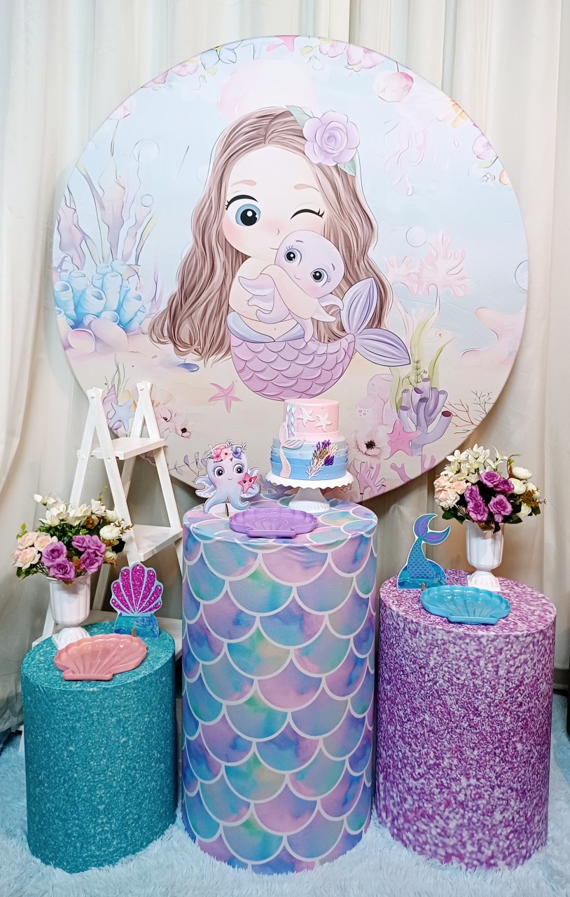 Sereia Baby - Prata - Pegue&Monte Graça Decor♡