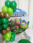 Minecraft  - "Só Pra Um Bolinho" - Mesa Pronta,  Só Festejar     - imagem 4