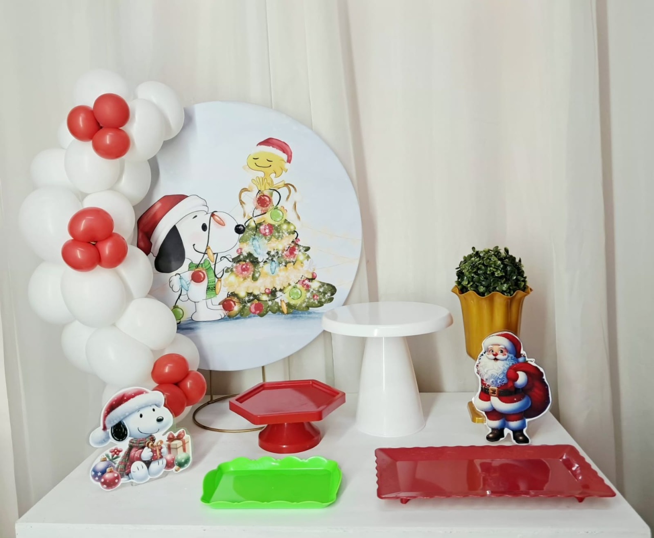 Natal Snoopy - "Só Pra Um Bolinho" - Sua Mesa, Seu Estilo - Pegue&Monte Graça Decor♡