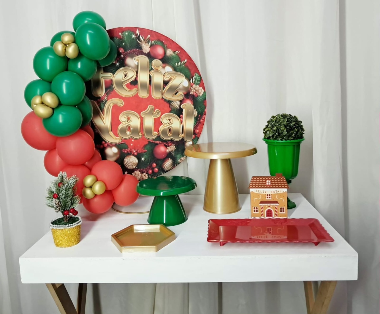Natal 2 - "Só Pra Um Bolinho" - Mesa Pronta,  Só Festejar     - Pegue&Monte Graça Decor♡