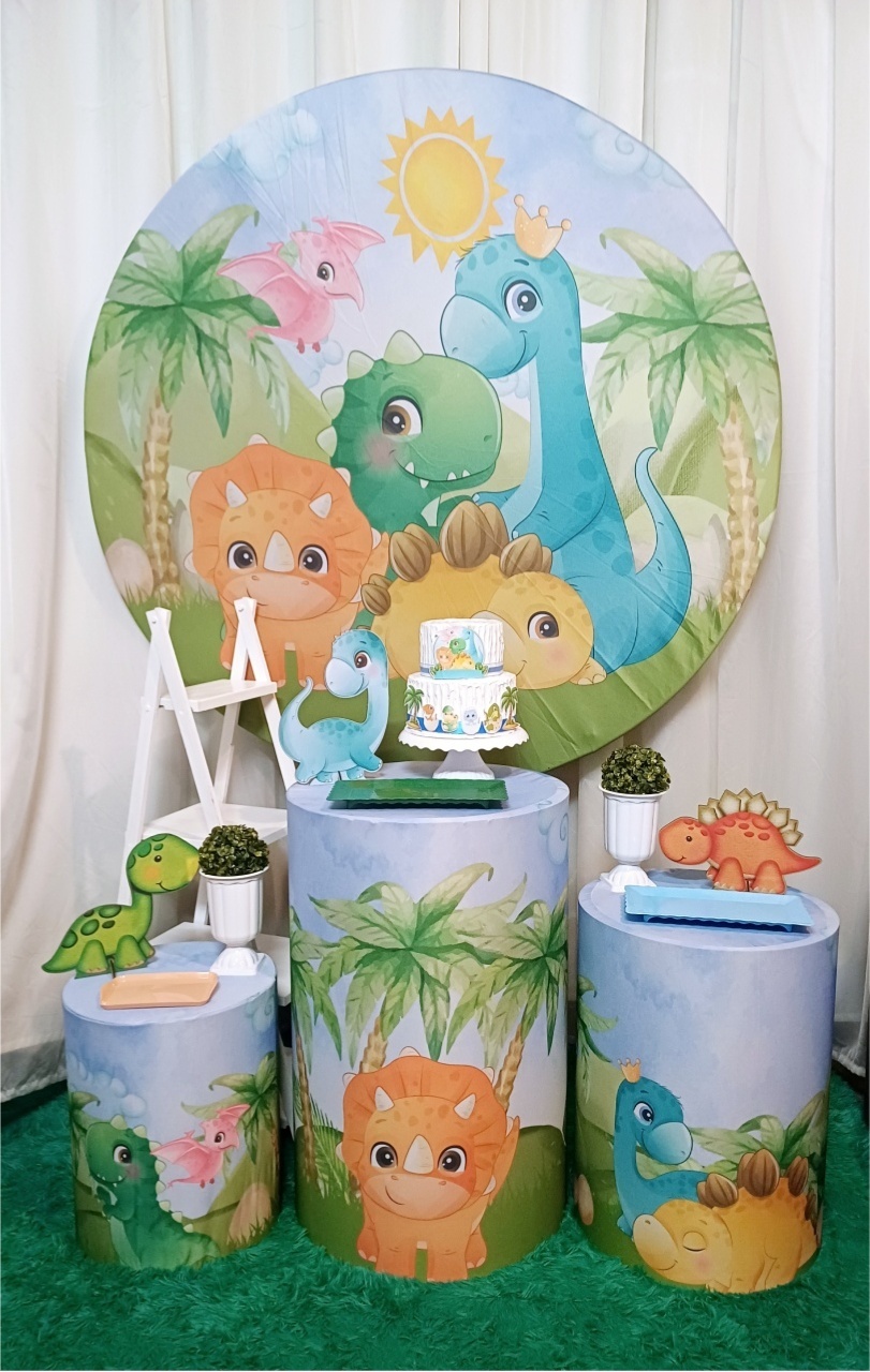 Dinossauro Baby - Prata - Pegue&Monte Graça Decor♡