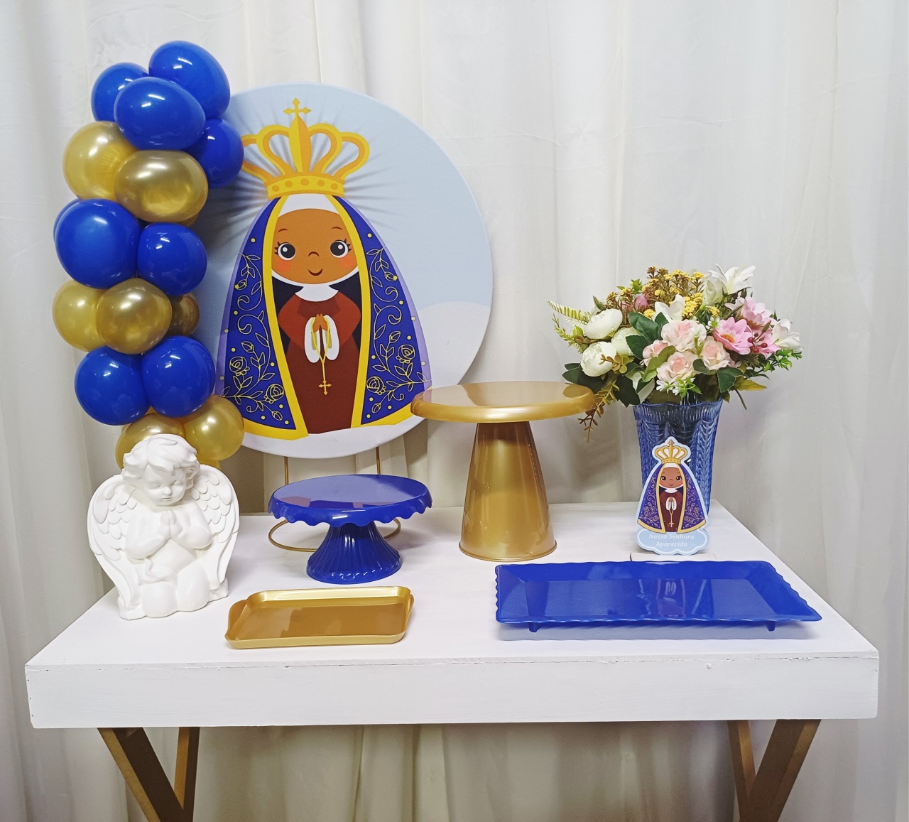 Nossa Senhora Aparecida  - "Só Pra Um Bolinho" - Mesa Pronta,  Só Festejar  - Pegue&Monte Graça Decor♡