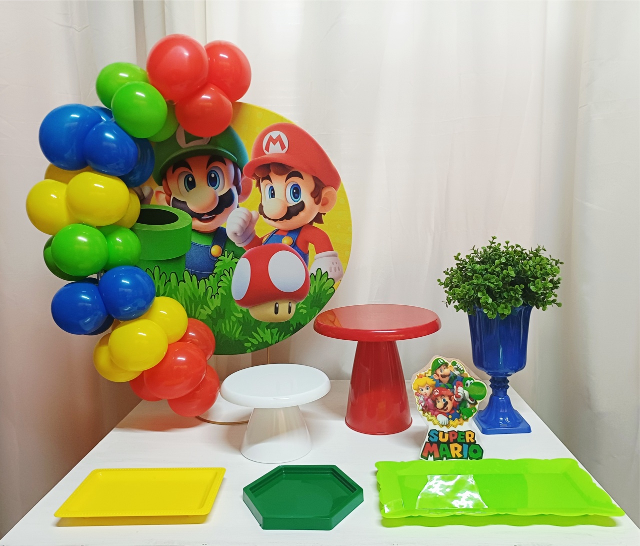 Super Mario - "Só Pra Um Bolinho" - Sua Mesa, Seu Estilo - Pegue&Monte Graça Decor♡