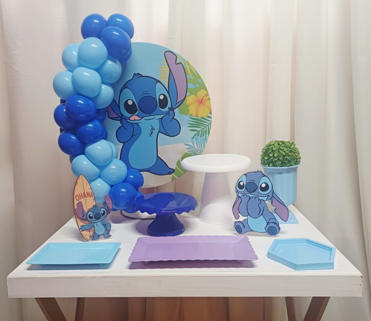 Stitch - "Só Pra Um Bolinho" - Mesa Pronta, Só Festejar - Pegue&Monte Graça Decor♡